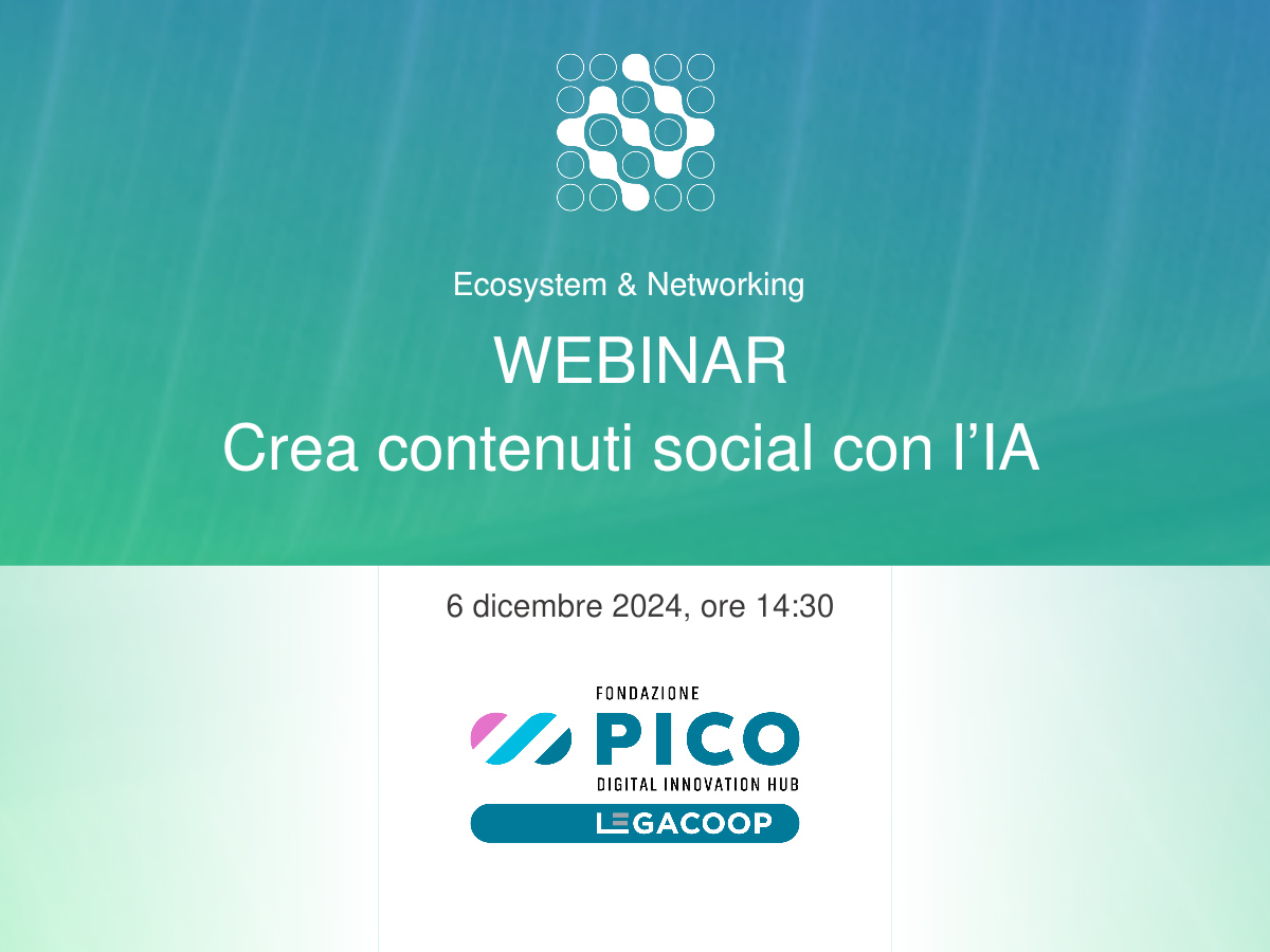 Webinar: Crea contenuti social con l’IA