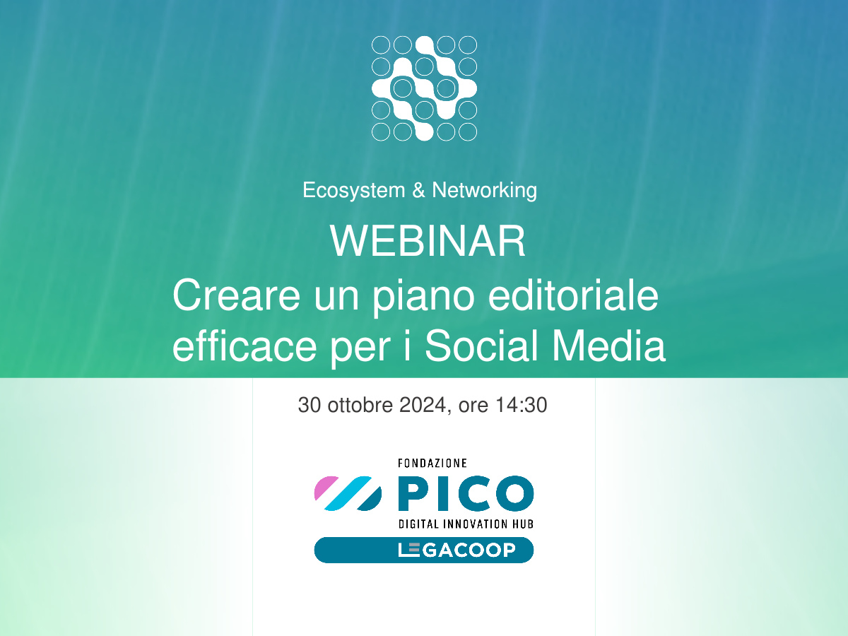 Webinar: Creare un piano editoriale efficace per i Social Media